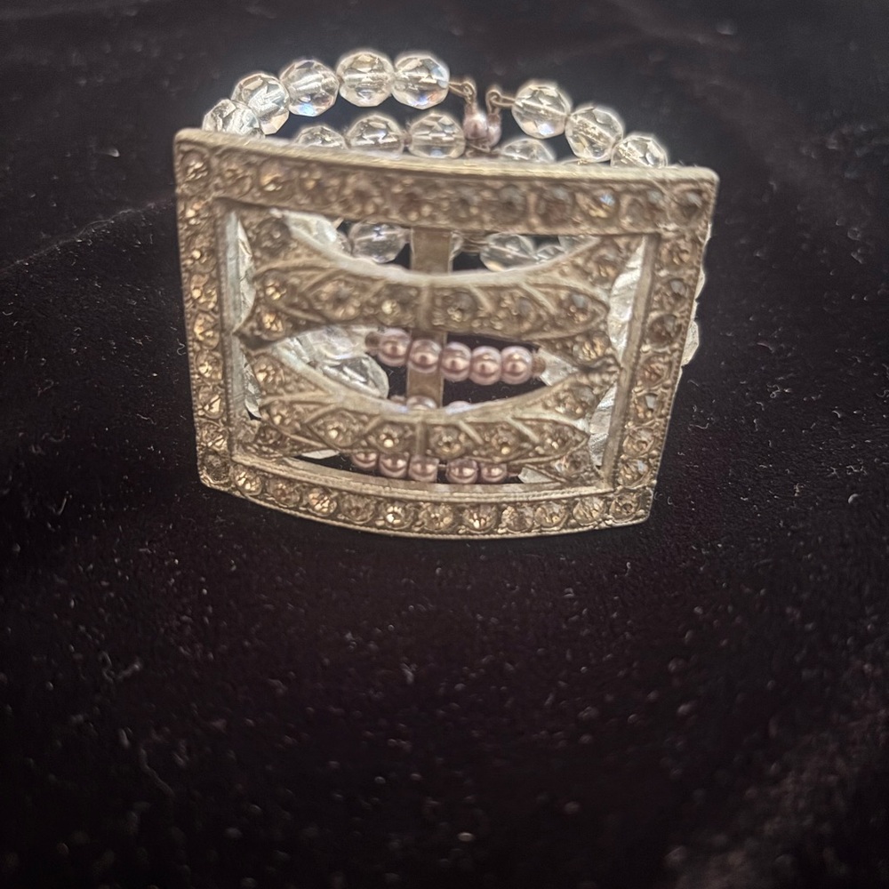 Vintage belt buckle bracelet